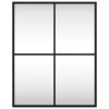 Wall Mirror Black 15.7"x19.7" Rectangle Iron