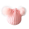 Cute Pompom Baby Hat Warm Winter Knitted Kids Baby Girl Boy Beanie Cap Solid Outdoor Infant Toddler Children Hat Bonnet